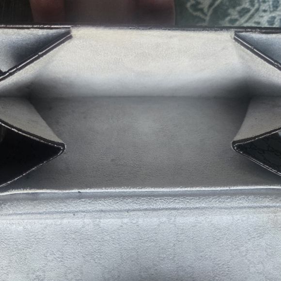 GUCCI Brown GG Logo Tri-Fold Sunglass Glasses Case Collapsible Protective Travel - Picture 3 of 10